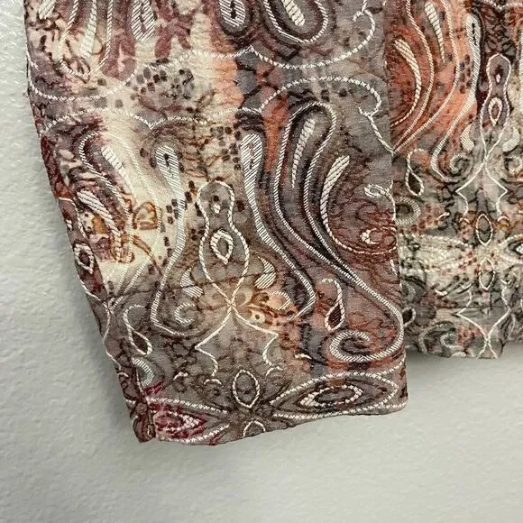 Eden Court Tapestry Style Lightweight Jacket Size Medium - Picture 4 of 7